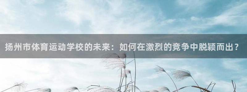 3377体育官方正版app娱乐40996:扬州市体育运动学校